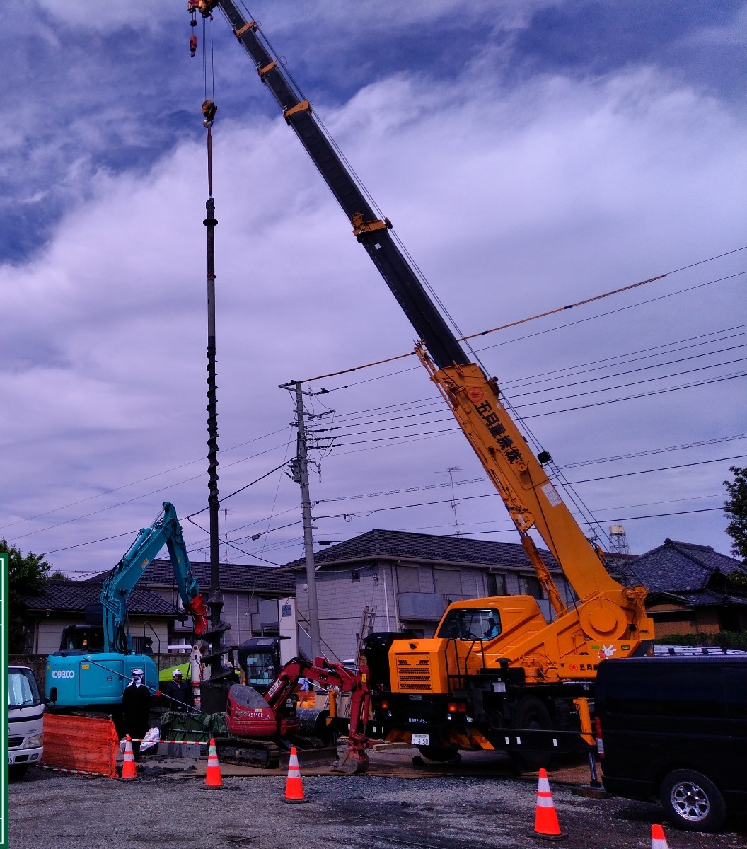 千葉県　携帯電話キャリア屋外基地局　鋼管圧入工事